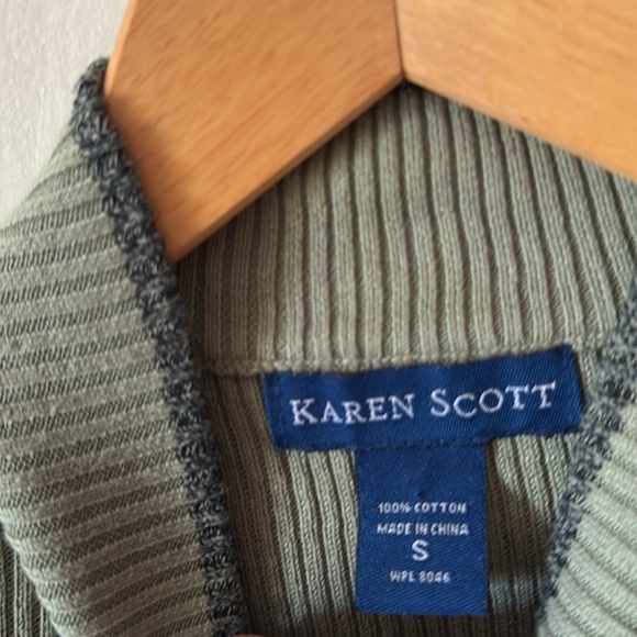 🫒🖤🐼Striped Sweater - Black, green, White - Picture 6 of 6